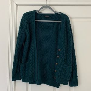 Green Topshop Cardigan